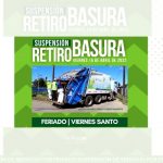 VIERNES SANTO | RECOLECTORES DE BASURA NO TRABAJARÁN EL FERIADO